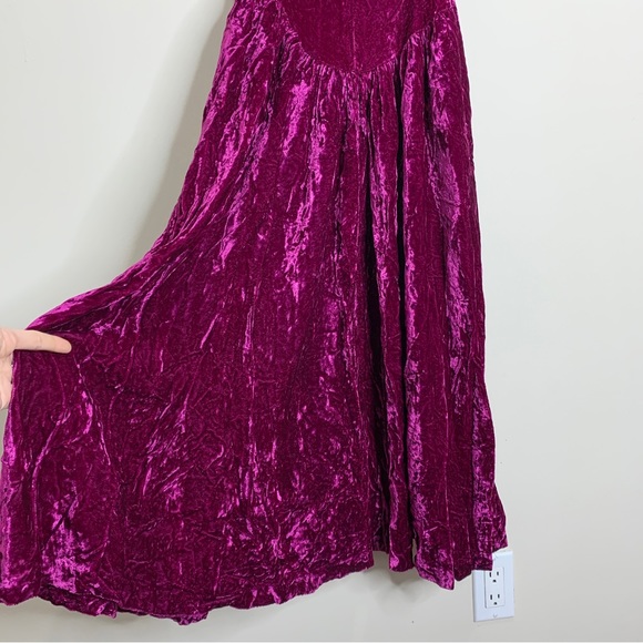 Vintage Betsey Johnson Punk Label Crushed Velvet Dress - Picture 5 of 9